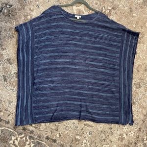 Pure Jill by J. Jill Blue Poncho Top PL/XL